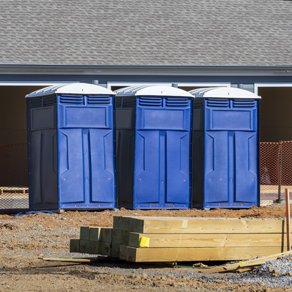 is there a specific order in which to place multiple portable toilets in Springdale New Jersey